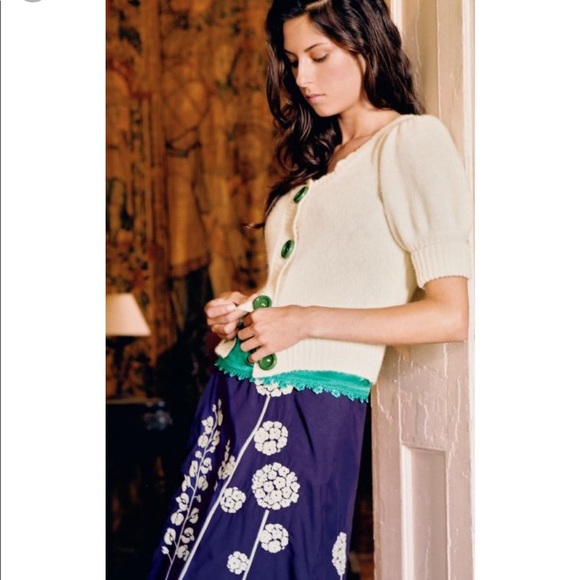 Anthropologie Sweaters - Anthropologie Moth Peacock reversible sweater